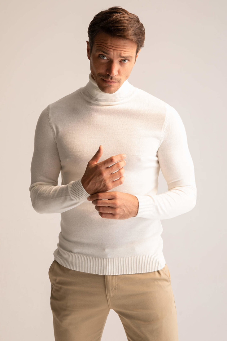 DEFACTO Slim Fit Turtleneck Pullover