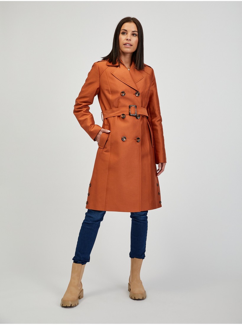 Orsay Brown Ladies Trench Coat - Women
