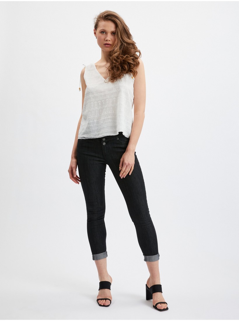 Orsay White Women Lace Top - Women