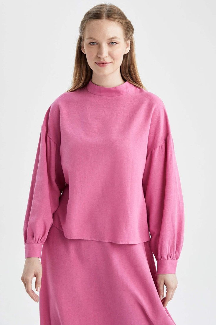 DEFACTO Regular Fit Half Turtleneck Long Sleeve Tunic