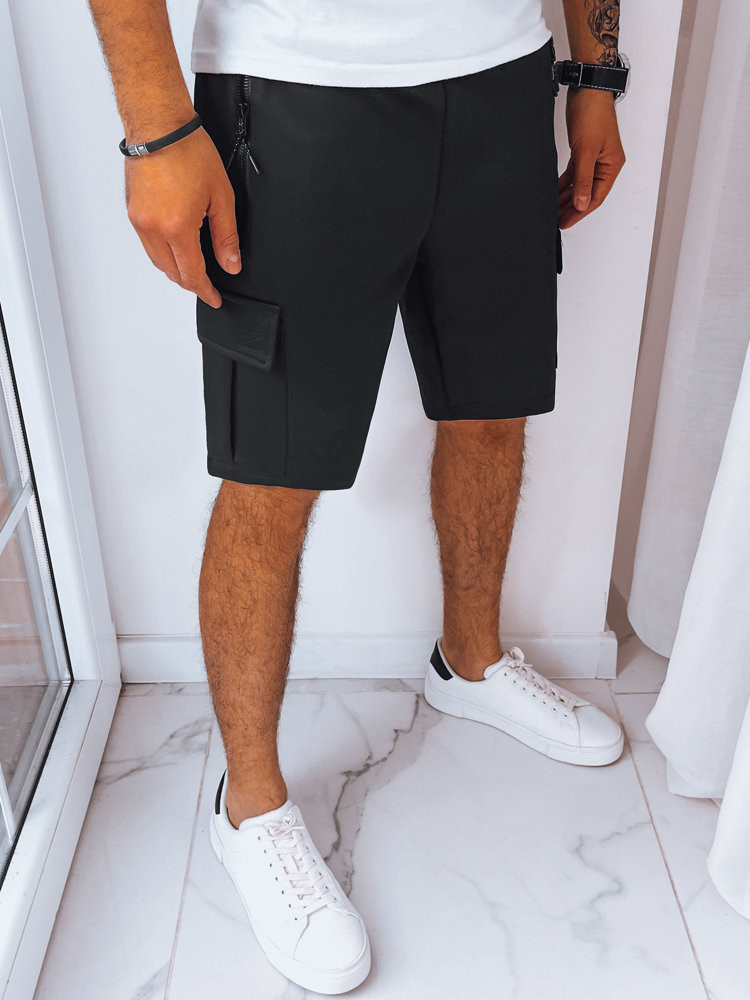 Men's cargo shorts black Dstreet