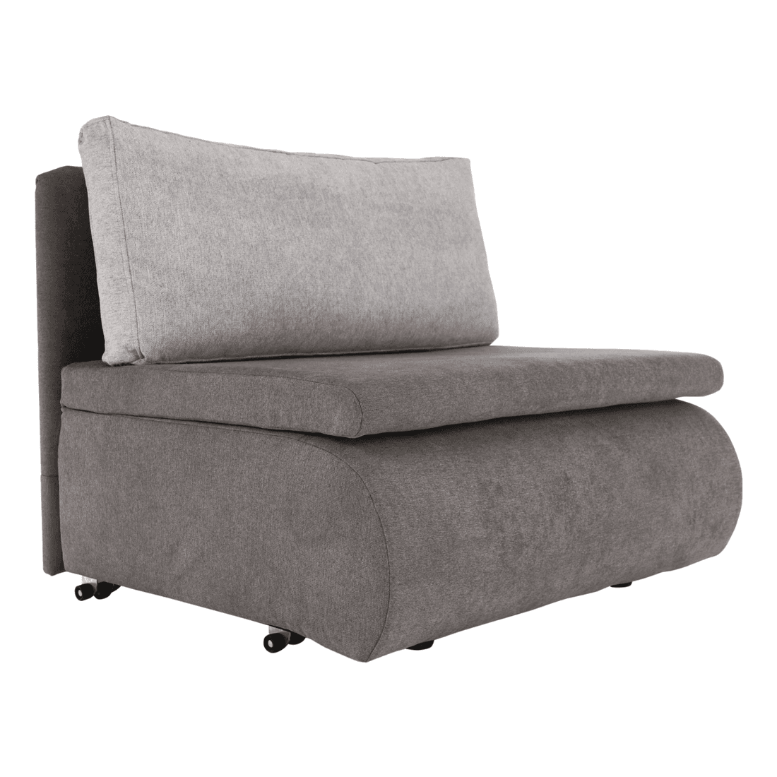 Rozkládací křeslo, šedohnědá Taupe, KENET NEW