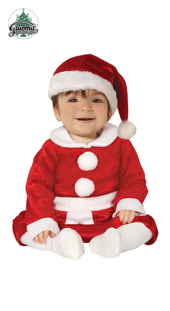 Guirca Detský kostým pre najmenších - Mama Santa Claus baby Veľkosť najmenší: 12-18 mesiacov