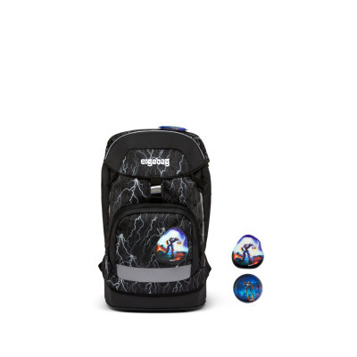 Školský batoh Ergobag prime - Black reflexný 2023