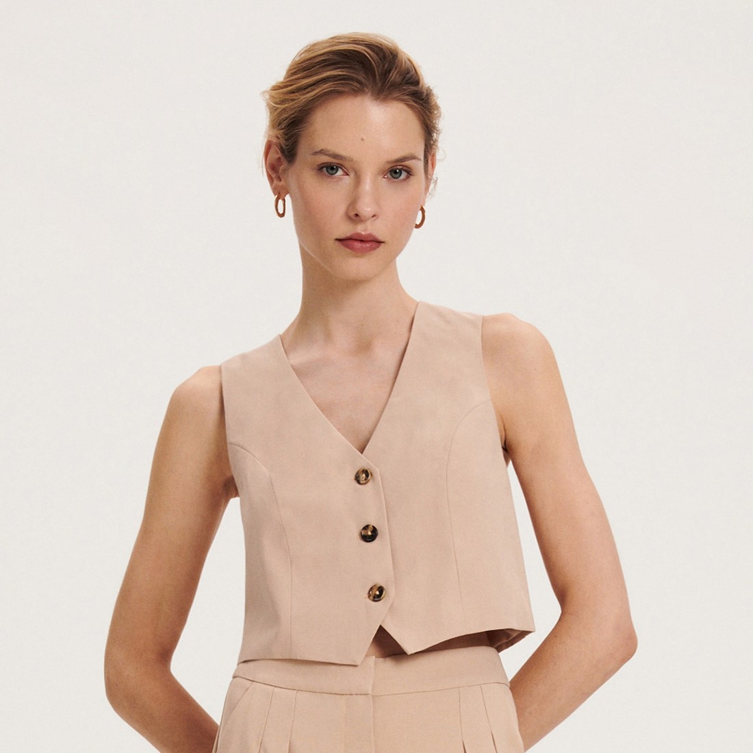 Reserved - Ladies` vest - Béžová