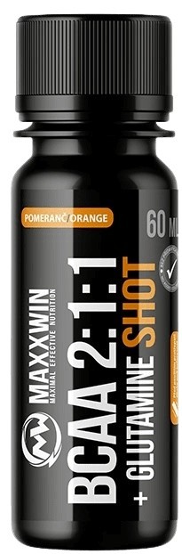 Maxxwin bcaa + glutamine shot 60 ml - pomaranč