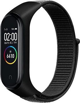 Eternico Airy na Xiaomi Mi band 5/6/7 Solid Black