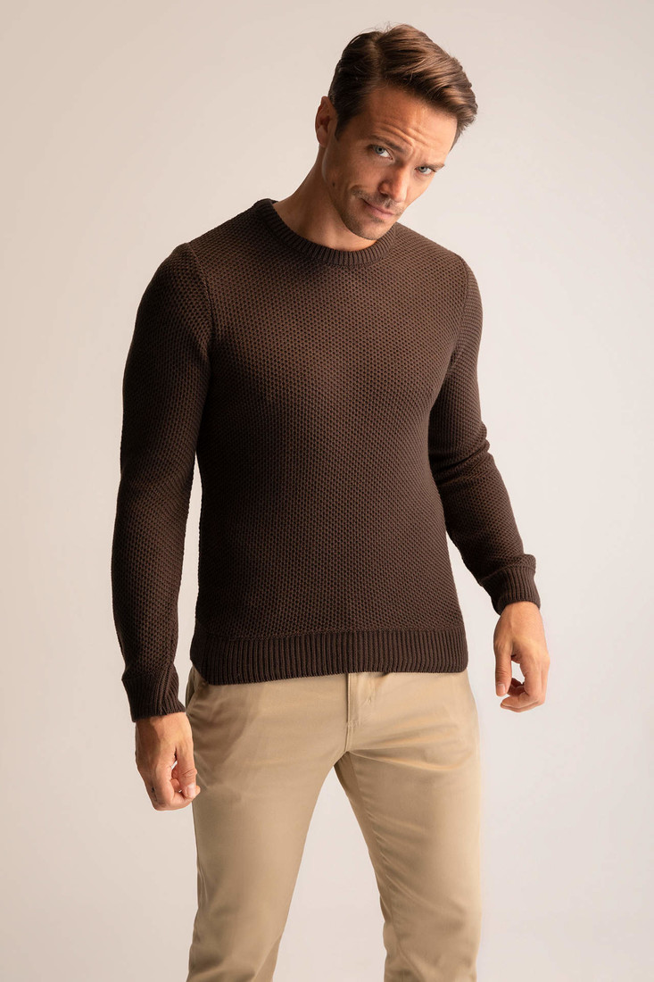 DEFACTO Slim Fit Crew Neck Pullover