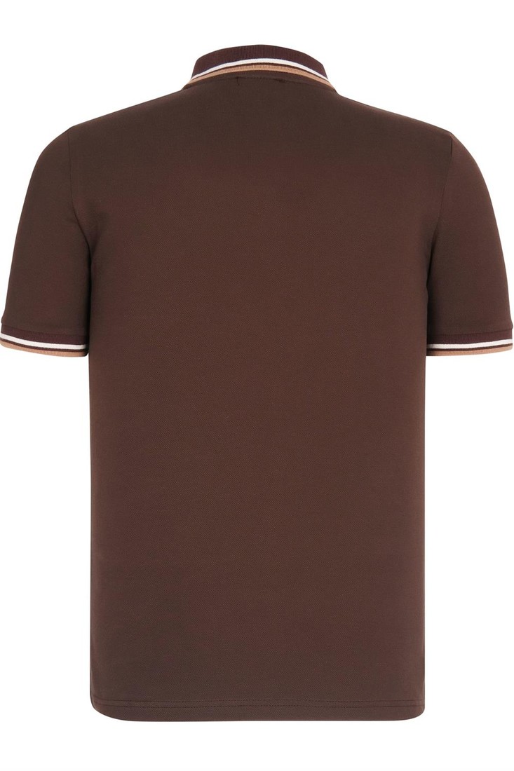 T8594 DEWBERRY MENS T-SHIRT-COFFEE