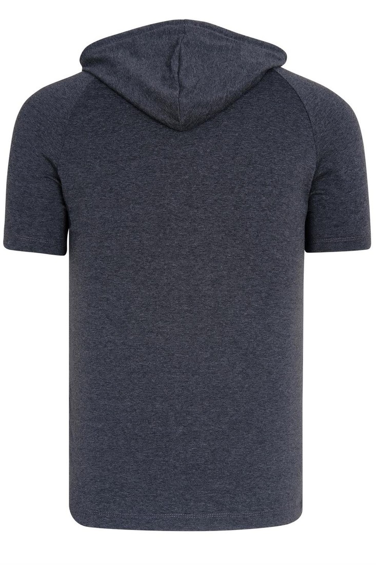 T8570 DEWBERRY HOODED MEN'S T-SHIRT-FLAT ANTHRACITE