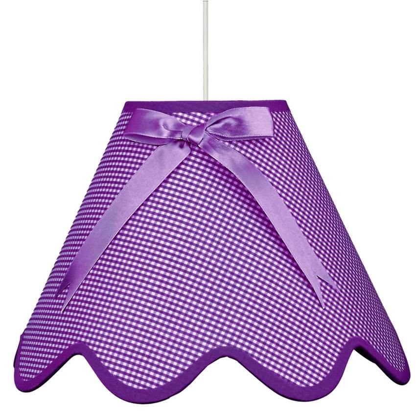 Candellux Fialový závesný luster Lola pre žiarovku 1x E27 31-14573