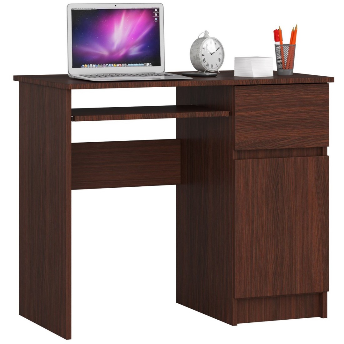 Počítačový stůl PIKSEL 90 cm wenge pravý