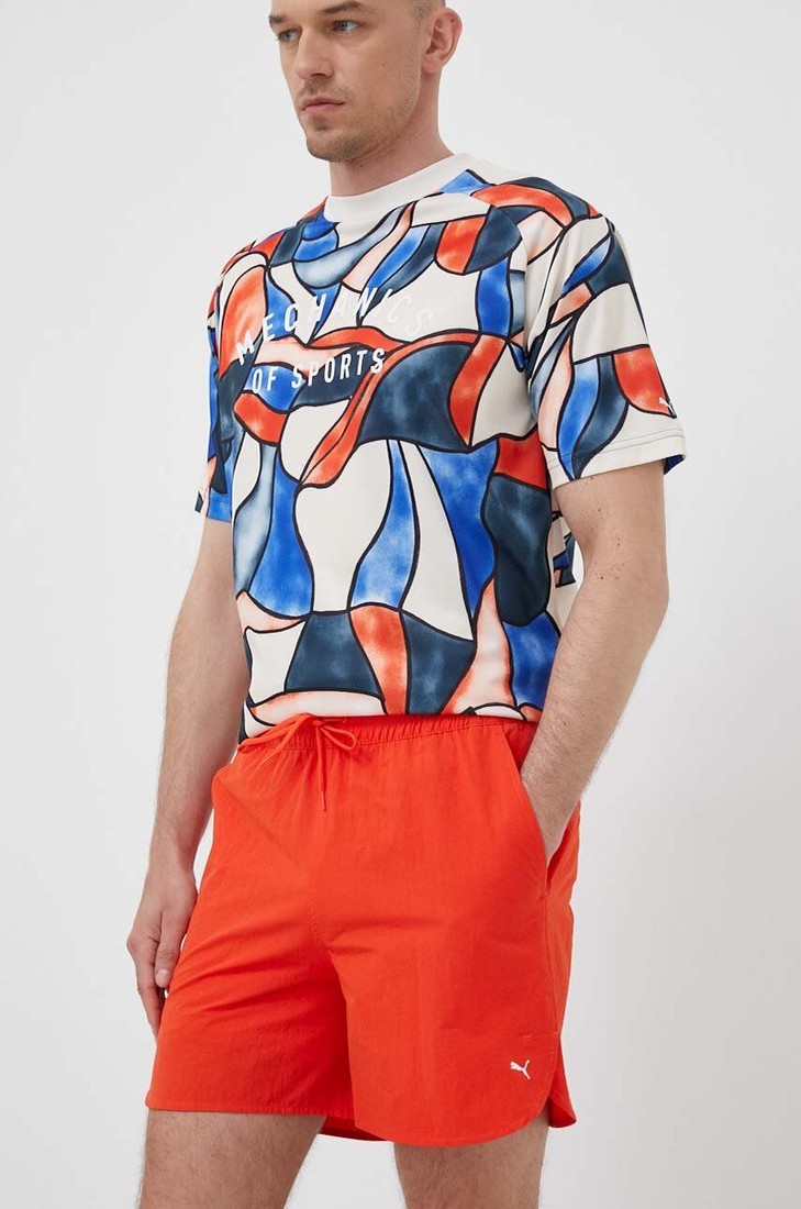Šortky Puma pánske, oranžová farba