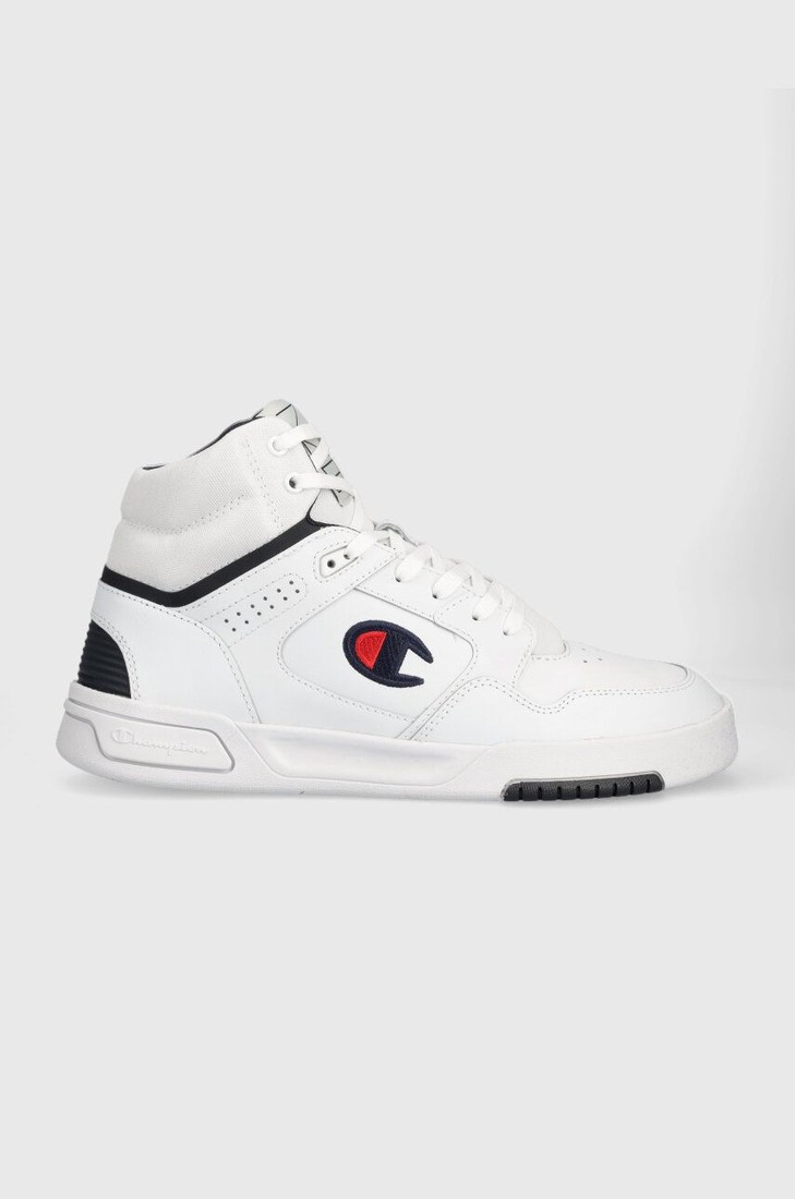 Kožené tenisky Champion Mid Cut Shoe Z80 biela farba