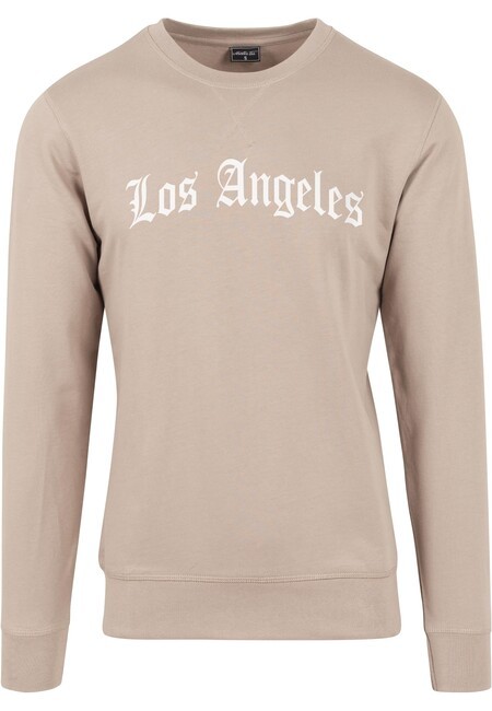Mr. Tee Los Angeles Wording Crewneck darksand - XS