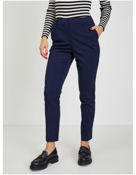 Tmavomodré dámske nohavice