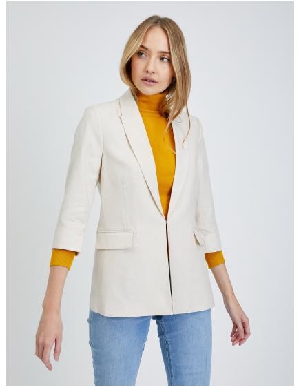 Béžové ľanové sako