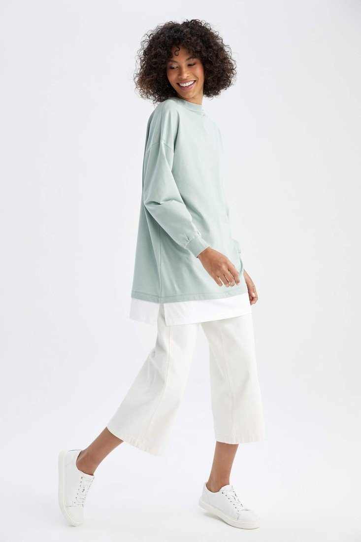 DEFACTO Short Wide Leg Trousers