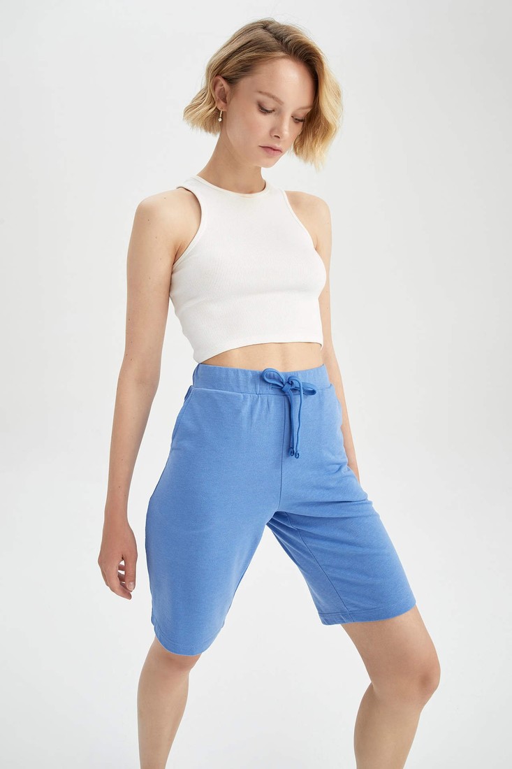 DEFACTO Regular Fit Cotton Bermuda