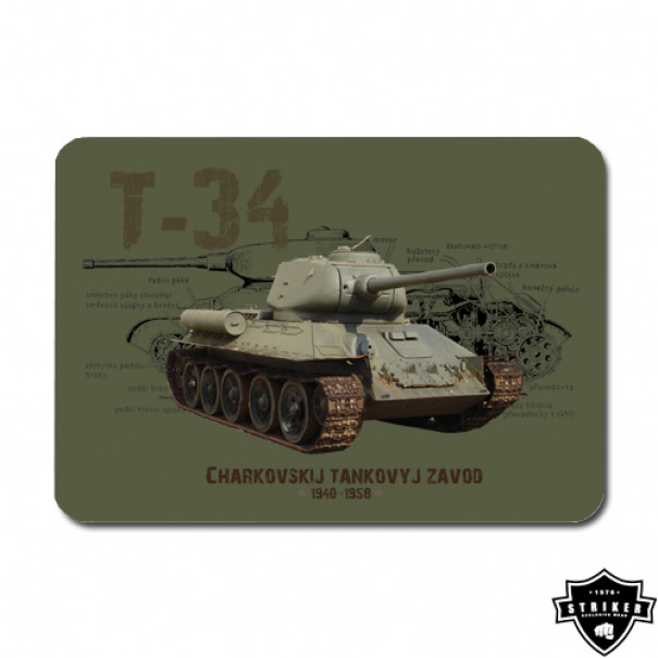 Podložka pod myš Striker Tank T-34 - olivová