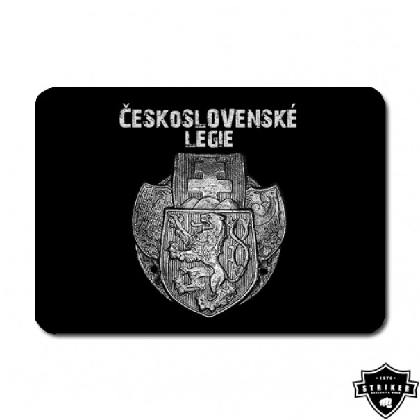 Podložka pod myš Striker Československé légie - čierna