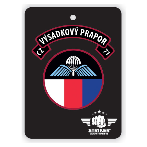 Vôňa do auta Striker 43. výsadkový pluk Chrudim - čierna