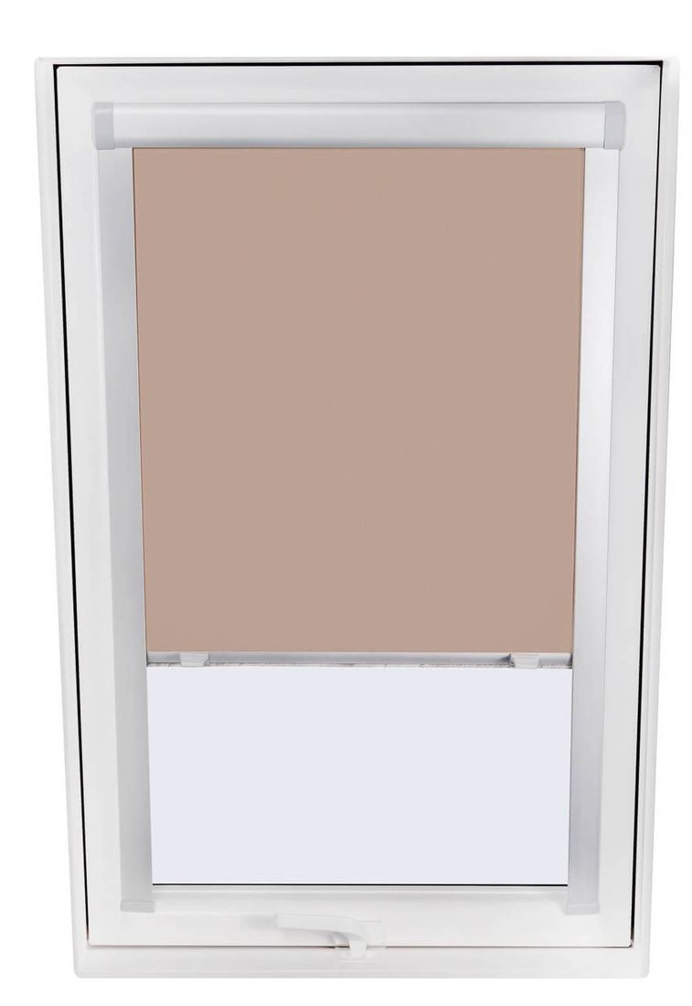 Vnútorné zatieňujúce rolety do strešných okien - vodiaca lišta strieborna, 94cm x 140cm