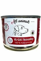 All Animals DOG Krůtí kousky 200g