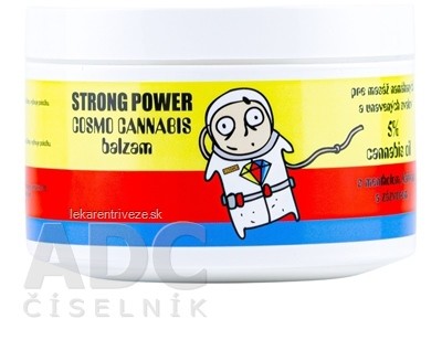 STRONG POWER COSMO CANNABIS balzam s mentolom, gáfrom a zázvorom 1x250 ml