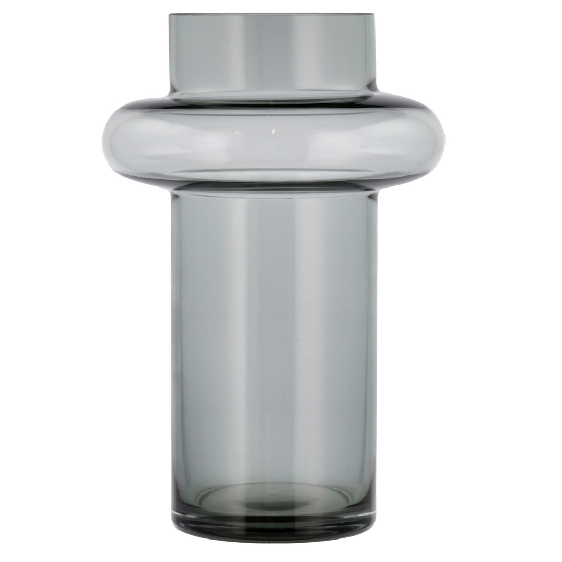 Váza TUBE 25 cm, dymová, sklo, Lyngby Glas