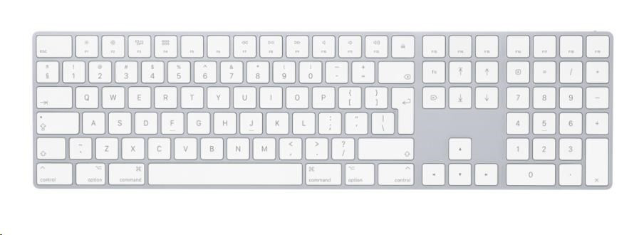 APPLE Magic Keyboard with Numeric Keypad Silver- Intl Layout
