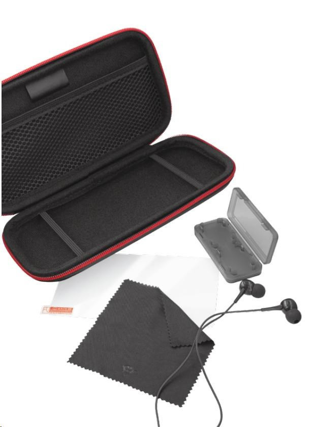 TRUST Púzdro GXT 1241 Tidor XL Accessory Pack - pre SwitchLite, čierna