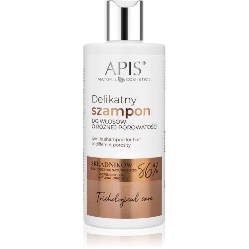 Apis Natural Cosmetics Trichological Care jemný šampón pre všetky typy vlasov 300 ml