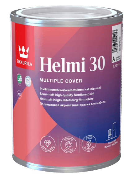 HELMI 30 - Akrylová nábytková farba Q818 - tiira 0,9 L