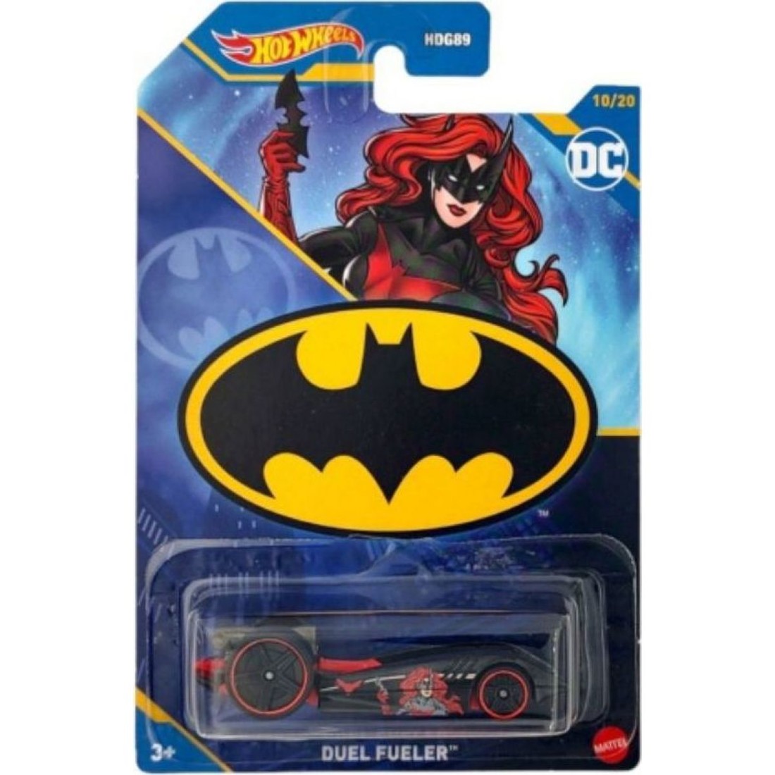 Hot Wheels Tématické auto Batman DC Duel Fueler