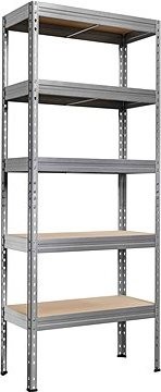 Regál PRAKTIK 1 800 × 750 × 350 / 5 pozinkované, 150 kg