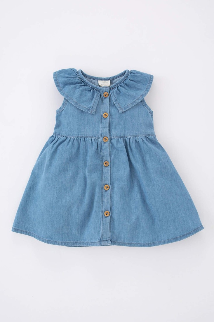 DEFACTO Baby Girl Sleeveless Jean Dress