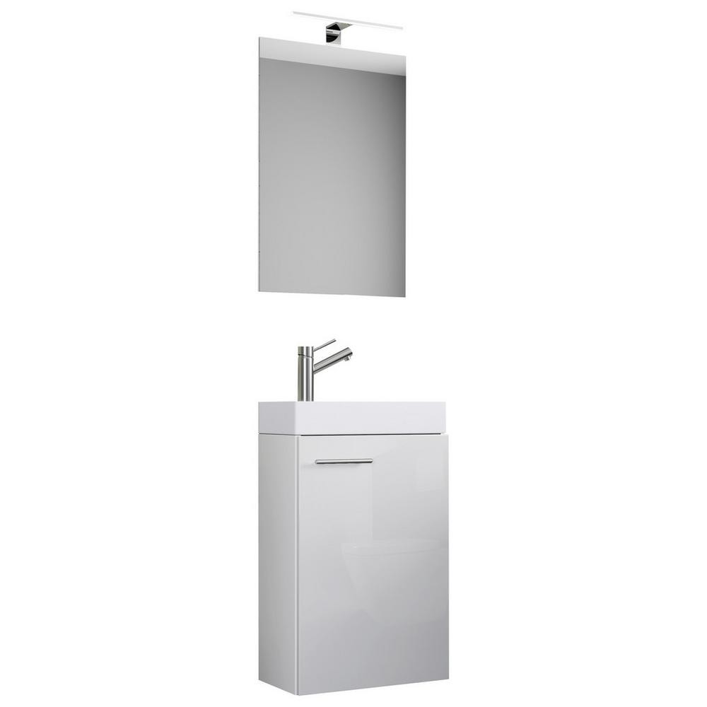 Elegantná Hosťovská Kúpelňa Zrkadlo S Led Osvetlením