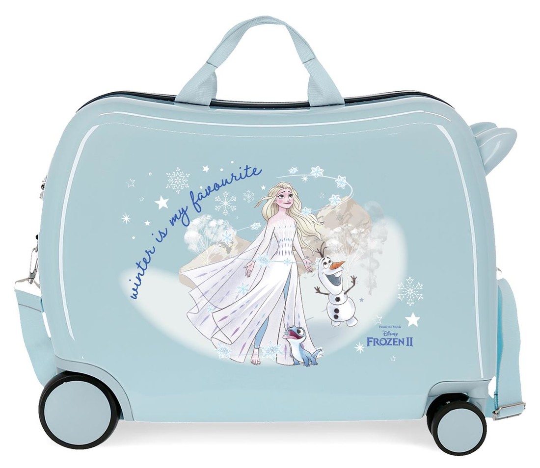 JOUMMABAGS Detský kufor na kolieskach - odrážadlo - Disney Frozen Winter is my favorite - 34L