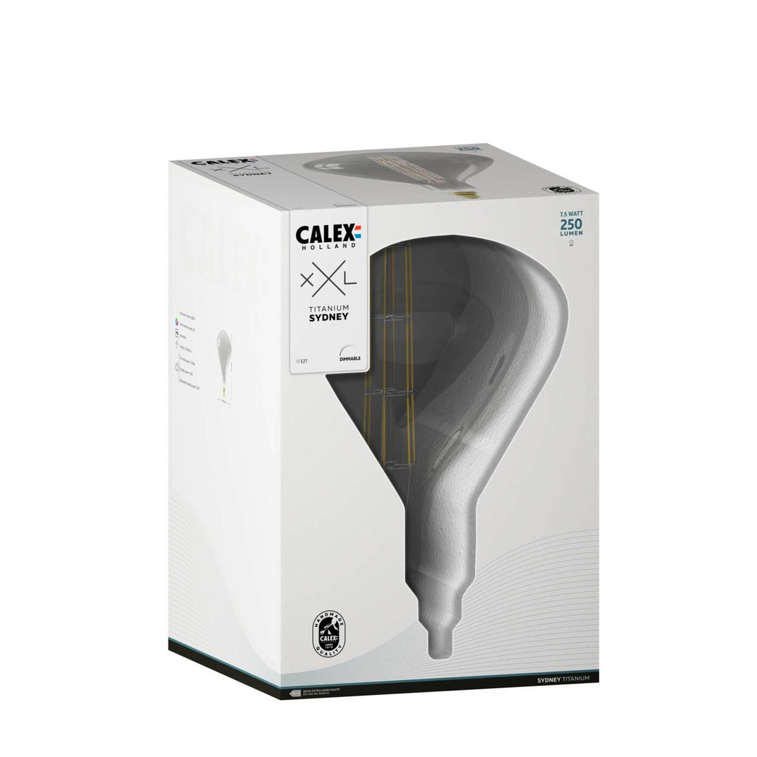 Calex Sydney LED žiarovka E27 8W 1 800 K titán