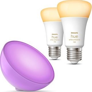 Philips HueWA 8 W A60 E27 2P EÚ + COL Hue Go V2 EU white