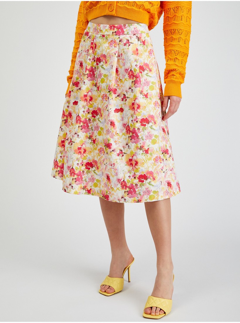 Orsay Creamy Women Floral Skirt - Women