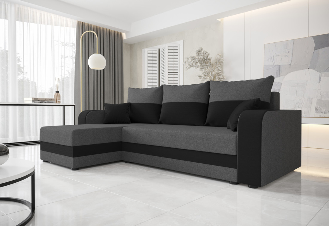 Expedo Rohová rozkládacia sedačka WETAL, 240x80x139 sawana 05/sawana 14