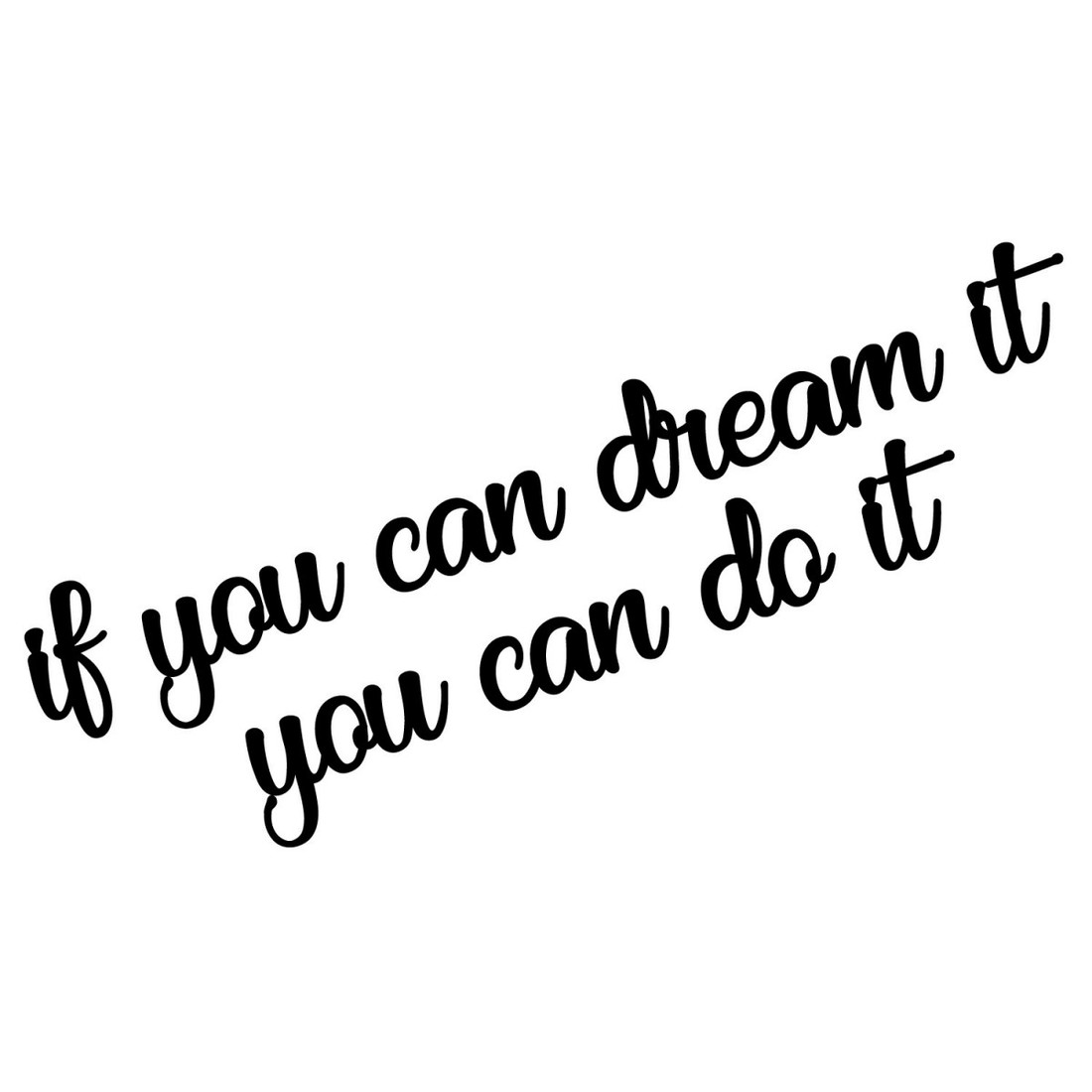 Nástěnná dřevěná dekorace DREAM černá