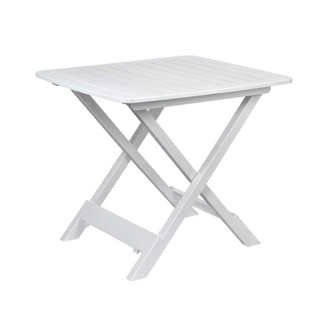 Rozkladací balkónový stôl 79 cm biely