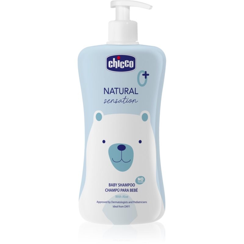 Chicco Natural Sensation Baby jemný šampón pre deti od narodenia 0+ 500 ml