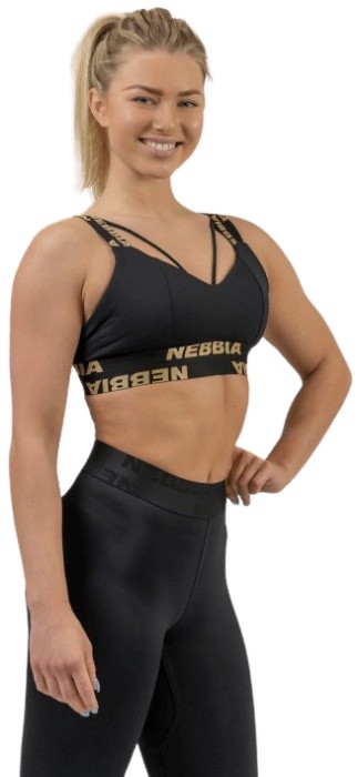 Nebbia intense dámska športová podprsenka s výplňou iconic 844 gold