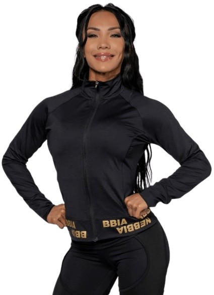 Nebbia intense dámska mikina so zipsom warm-up 833 gold - xs