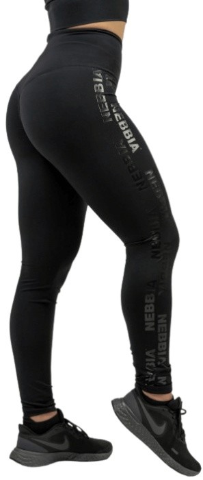 Nebbia intense dámske legíny s vysokým pásom iconic 834 čierne - xs