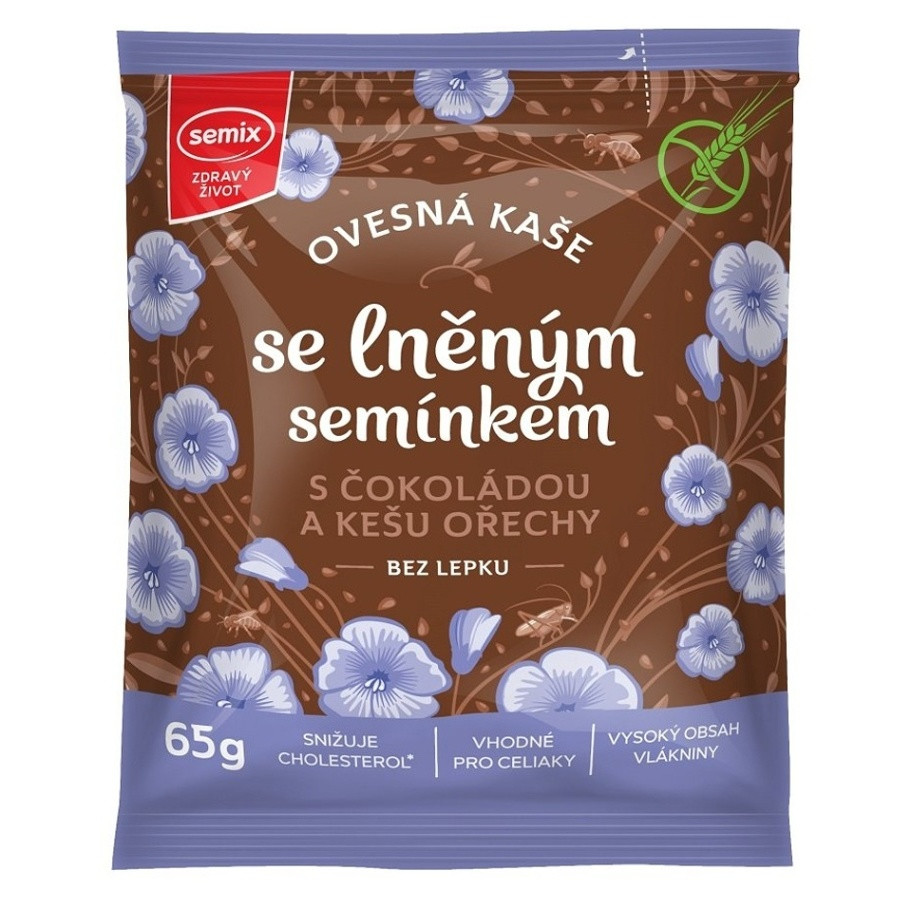 SEMIX Ovsená kaša s čokoládou a kešu 65 g